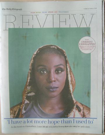 The Daily Telegraph Review newspaper supplement - 18 June 2016 - Laura Mvula cover