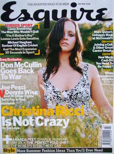 Esquire magazine - Christina Ricci cover (July 2003)