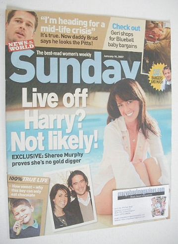 Sunday magazine - 14 January 2007 - Sheree Murphy cover