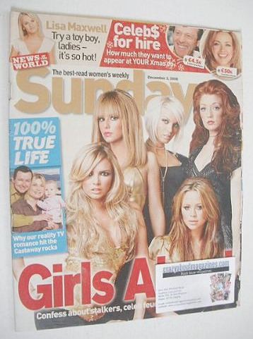 Sunday magazine - 3 December 2006 - Girls Aloud cover