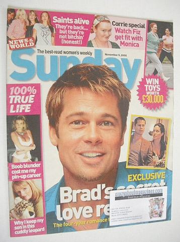 Sunday magazine - 5 November 2006 - Brad Pitt cover