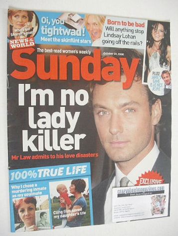 Sunday magazine - 22 October 2006 - Jude Law cover