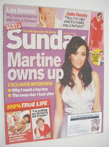 Sunday magazine - 15 October 2006 - Martine McCutcheon cover