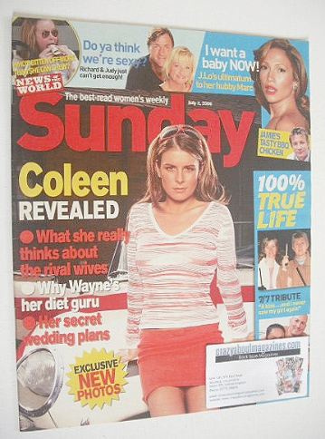 Sunday magazine - 2 July 2006 - Coleen McLoughlin cover