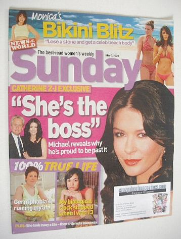 Sunday magazine - 7 May 2006 - Catherine Zeta Jones cover
