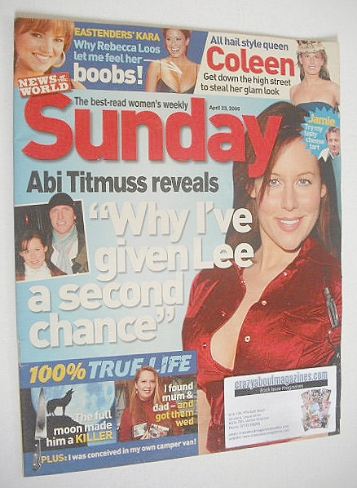 Sunday magazine - 23 April 2006 - Abi Titmuss cover