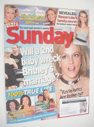 Sunday magazine - 9 April 2006 - Britney Spears cover