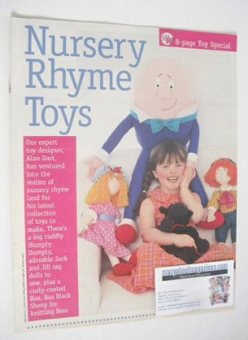 Nursery Rhyme Toys to sew/knit (designed by Alan Dart)