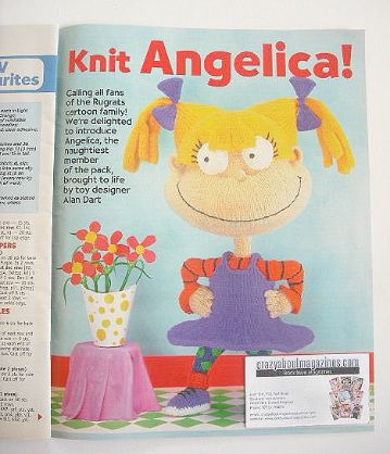 Rugrats Angelica toy to knit (designed by Alan Dart)