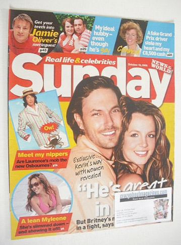 Sunday magazine - 16 October 2005 - Britney Spears & Kevin Federline cover