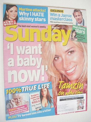 Sunday magazine - 2 April 2006 - Tamzin Outhwaite cover