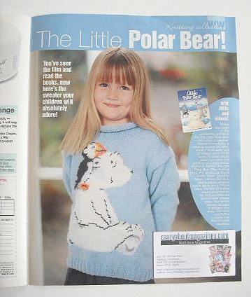 The Little Polar Bear children's sweater knitting pattern