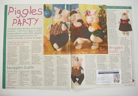 The Piggles party clothes to sew (designed by Alan Dart)