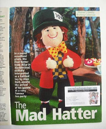 The Mad Hatter toy knitting pattern (designed by Alan Dart)