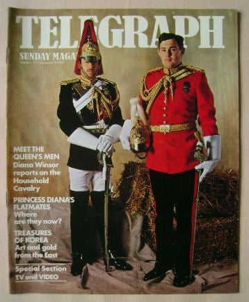 The Sunday Telegraph magazine - The Household Cavalry cover (4 December 1983)