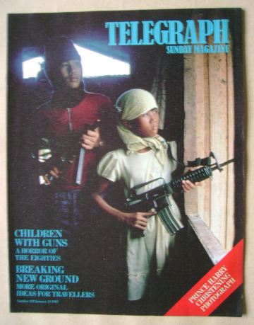 The Sunday Telegraph magazine - Children With Guns cover (13 January 1985)