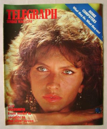 The Sunday Telegraph magazine - Clio Goldsmith cover (20 November 1983)