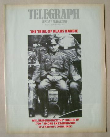 The Sunday Telegraph magazine - Klaus Barbie cover (1 September 1985)