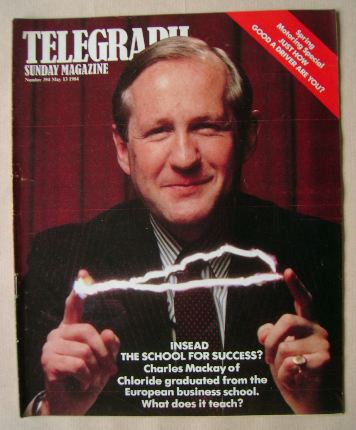 The Sunday Telegraph magazine - Charles Mackay cover (13 May 1984)