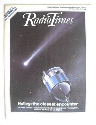 Radio Times magazine - Halley's Comet cover (8-14 March 1986)