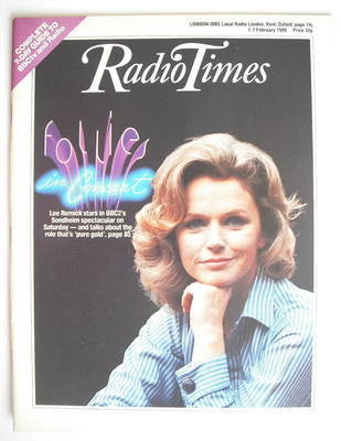 Radio Times magazine - Lee Remick cover (1-7 February 1986)