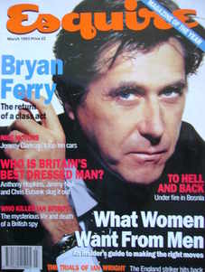 Esquire magazine - Bryan Ferry cover (March 1993)