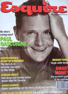 <!--1992-11-->Esquire magazine - Paul Gascoigne cover (November 1992)