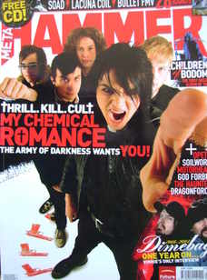 Metal Hammer magazine - My Chemical Romance cover (January 2006)