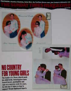 The Sunday Times magazine - No Country For Young Girls cover (22 June 2008)
