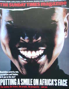 The Sunday Times magazine - Alek Wek cover (3 July 2005)