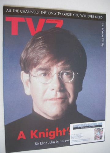 <!--2001-10-13-->TV7 magazine - 13-19 October 2001 - Elton John cover