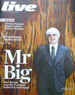 Live magazine - Bernie Ecclestone cover (14 March 2010)