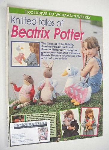 Beatrix Potter Peter Rabbit, Jemima Puddle-duck, Jeremy Fisher knitting patterns (by Alan Dart)
