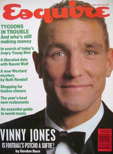 Esquire magazine - Vinnie Jones cover (Winter 1991/1992)