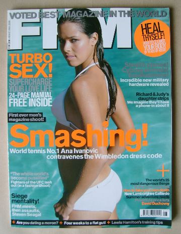 FHM magazine - Ana Ivanovic cover (August 2008)