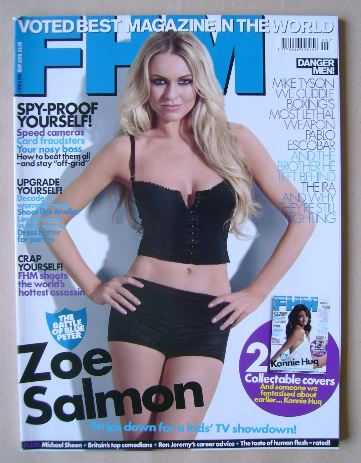 <!--2009-05-->FHM magazine - Zoe Salmon cover (May 2009)