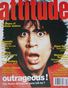 <!--1994-07-->Attitude magazine - Pedro Almodovar cover (July 1994)