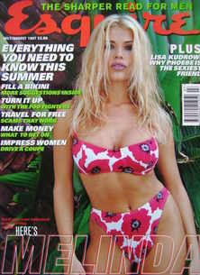 Esquire magazine - Melinda Messenger cover (July/August 1997)