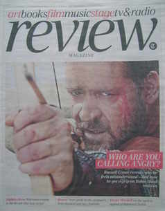 The Daily Telegraph Review newspaper supplement - 8 May 2010 - Russell Crowe cover