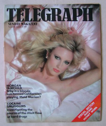 The Sunday Telegraph magazine - Morgan Fairchild cover (12 February 1984)