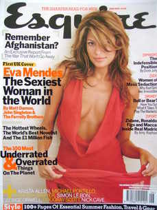 Esquire magazine - Eva Mendes cover (June 2003)
