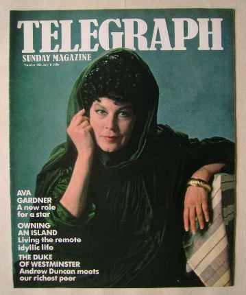 The Sunday Telegraph magazine - Ava Gardner cover (8 July 1984)