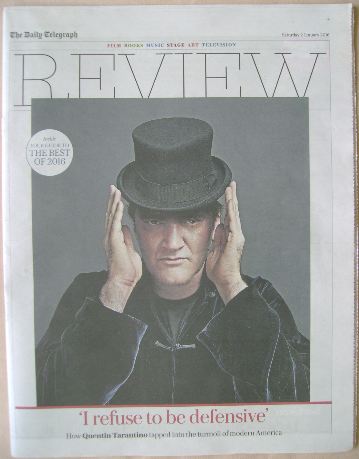 The Daily Telegraph Review newspaper supplement - 2 January 2016 - Quentin Tarantino cover