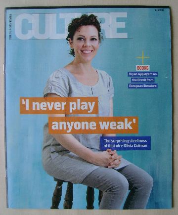 <!--2016-02-14-->Culture magazine - Olivia Colman cover (14 February 2016)