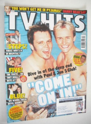 TV Hits magazine - September 2001 - Paul Cattermole and Jon Lee cover