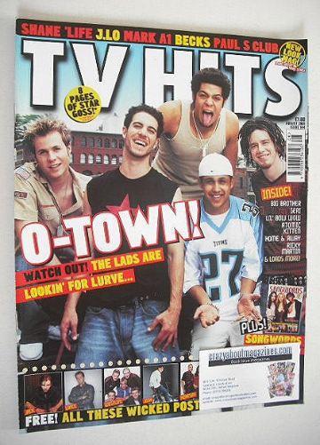 TV Hits magazine - August 2001 - O-Town cover