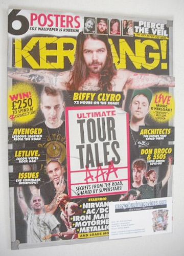 Kerrang magazine - Tour Tales cover (14 May 2016 - Issue 1619)