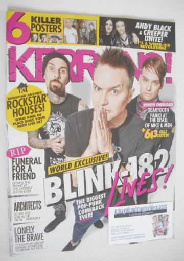 Kerrang magazine - Blink 182 cover (4 June 2016 - Issue 1622)