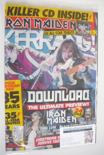 Kerrang magazine - Iron Maiden cover (11 June 2016 - Issue 1623)
