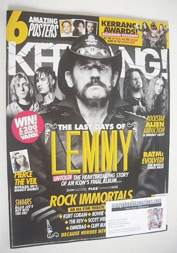 Kerrang magazine - Lemmy cover (25 June 2016 - Issue 1625)